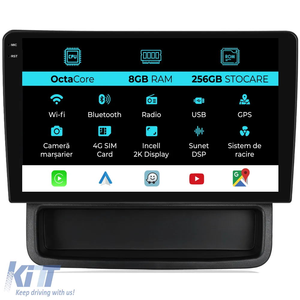 Dedicated Navigation suitable for Nissan Primastar (2010 - 2014), 2K, 8Gb RAM, 256Gb Storage, Android Auto, Carplay