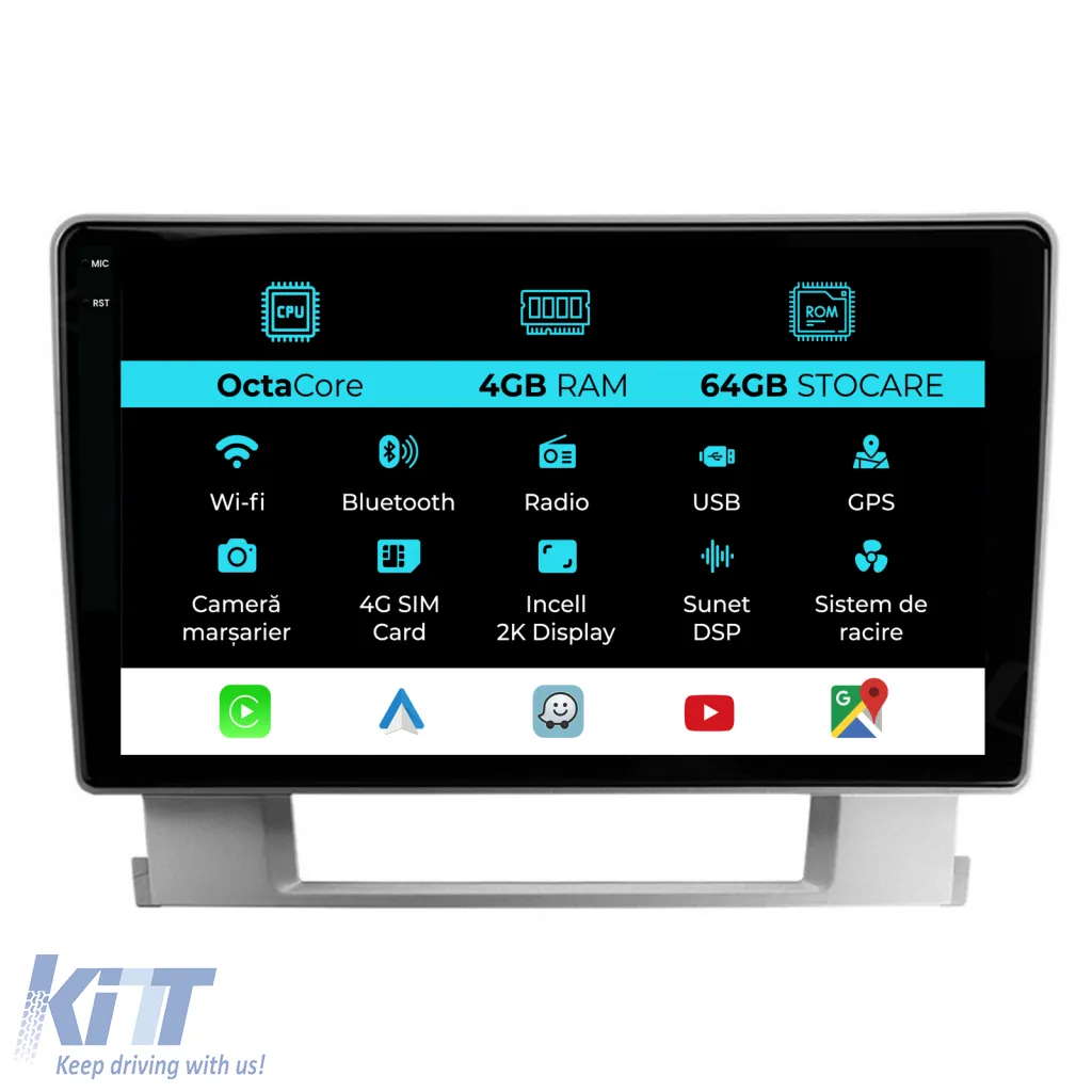 Dedicated Navigation suitable for Opel Astra J (2009 - 2015), 2K, 4Gb RAM, 64Gb Storage, Android Auto, Carplay