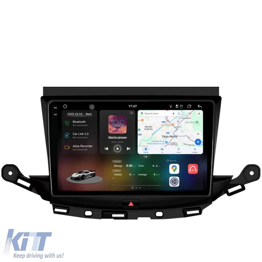 Dedicated Navigation suitable for Opel Astra K (2015 - 2021), 2K, 12Gb RAM, 256Gb Storage, Android Auto, Carplay