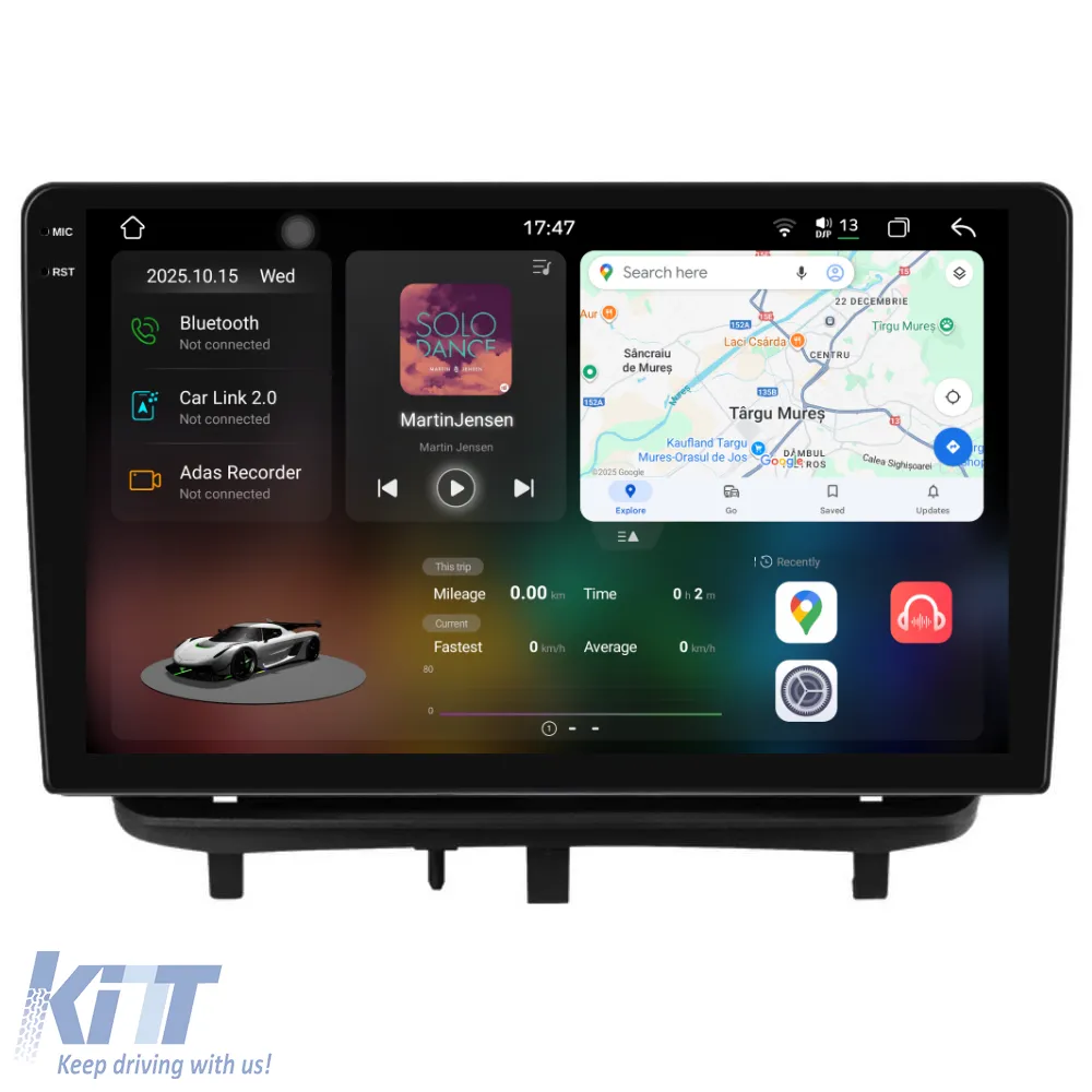 Dedicated Navigation suitable for Opel Corsa D (2006 - 2014), 2K, 12Gb RAM, 256Gb Storage, Android Auto, Carplay