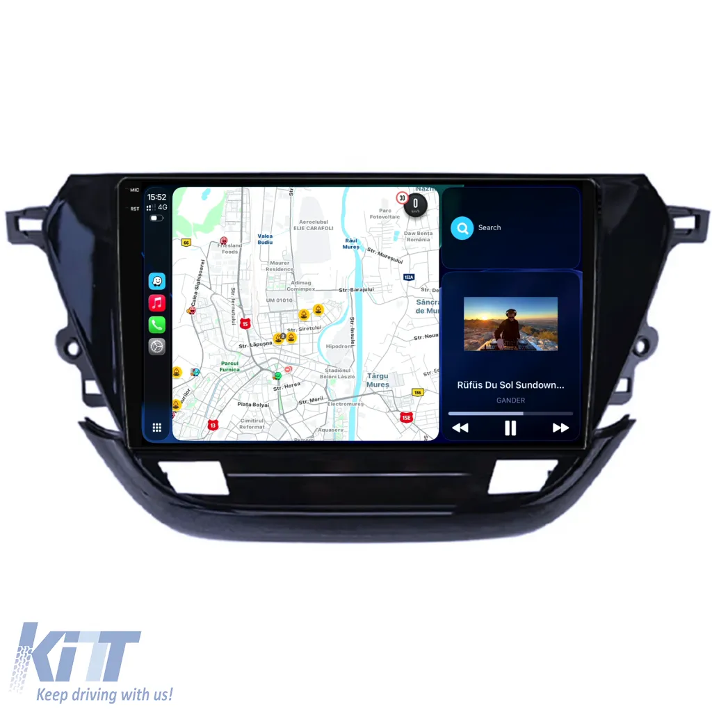 Dedicated Navigation suitable for Opel Corsa F (2019 - 2023), 2K, 8GB RAM, 256GB Storage, Android Auto, Carplay