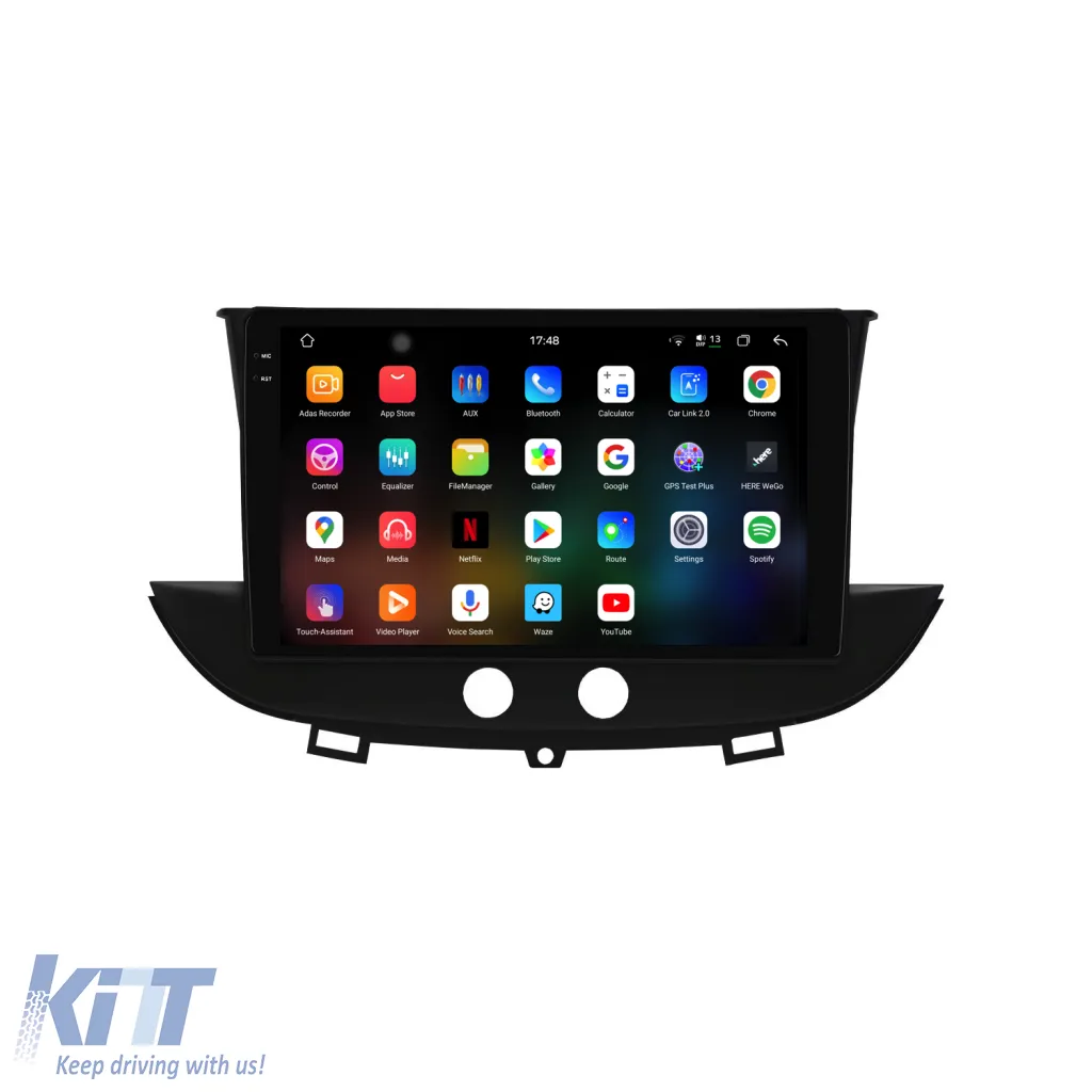 Dedicated Navigation suitable for Opel Crossland X (2017 - 2021), 2K, 12GB RAM, 256GB Storage, Android Auto, Carplay