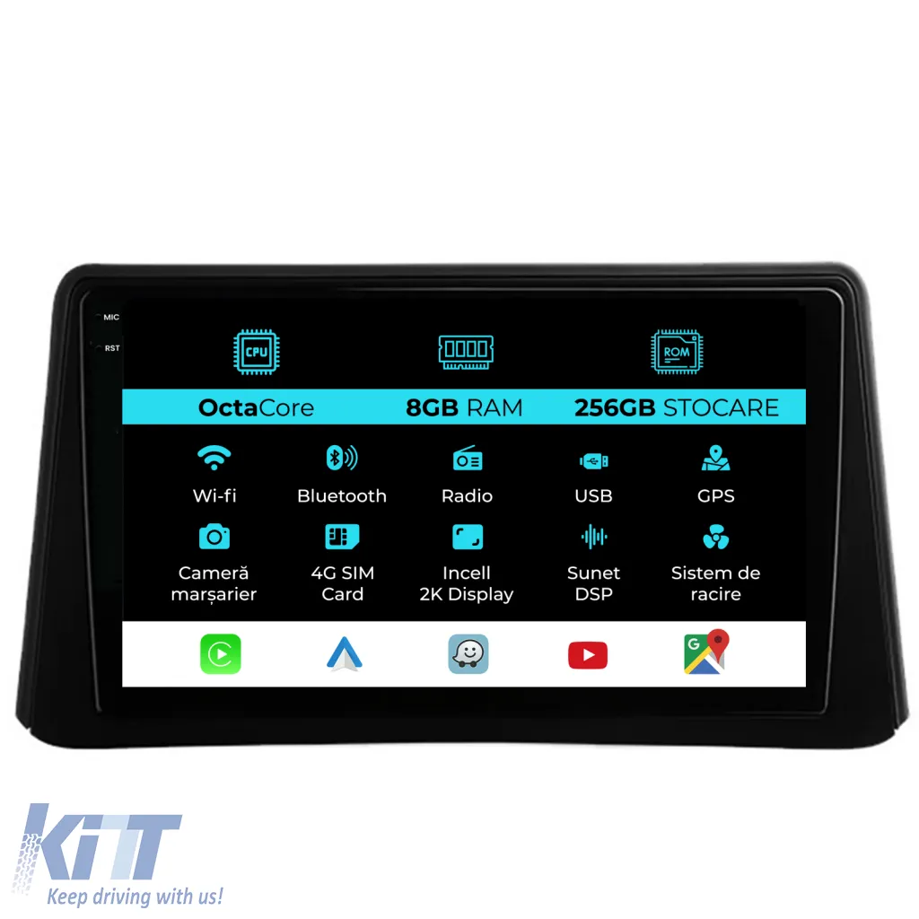 Dedicated Navigation suitable for Opel Mokka (2012 - 2016), 2K, 8GB RAM, 256GB Storage, Android Auto, Carplay
