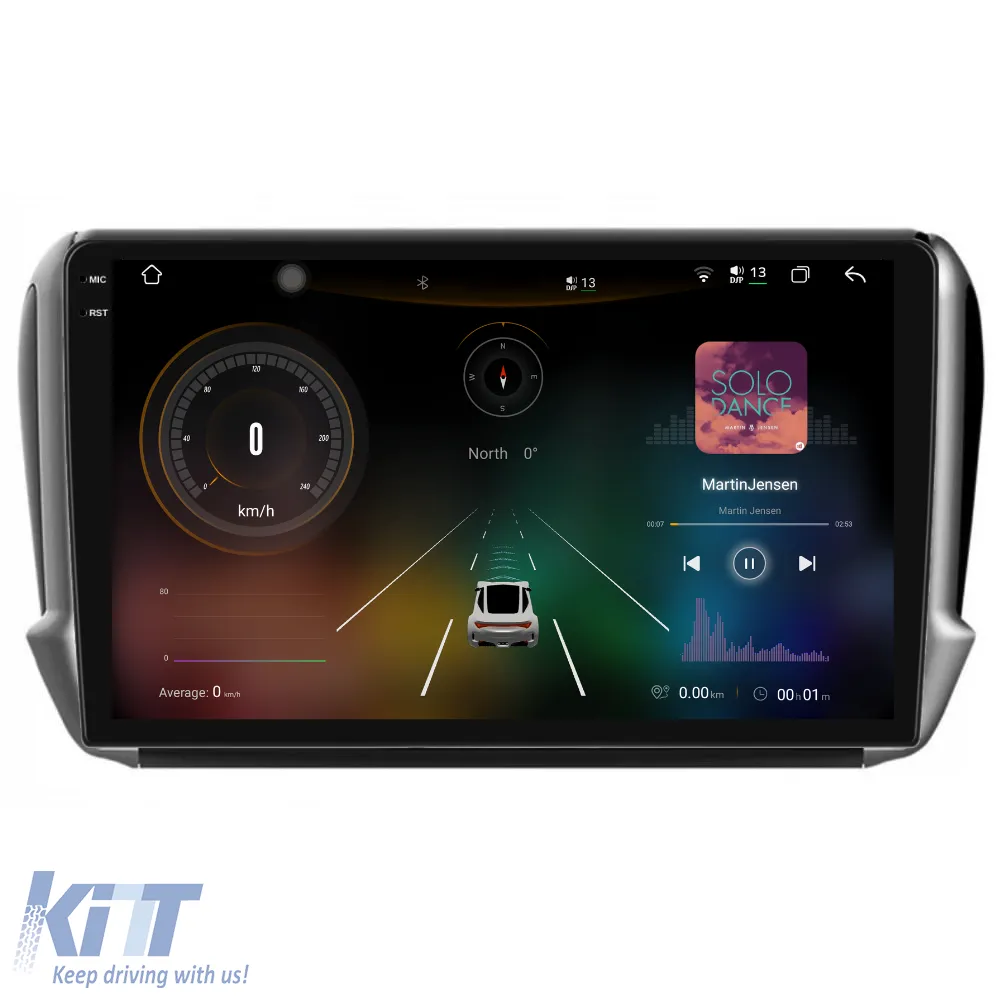 Dedicated Navigation suitable for Peugeot 2008 (2013 - 2018), 2K, 12Gb RAM, 256Gb Storage, Android Auto, Carplay