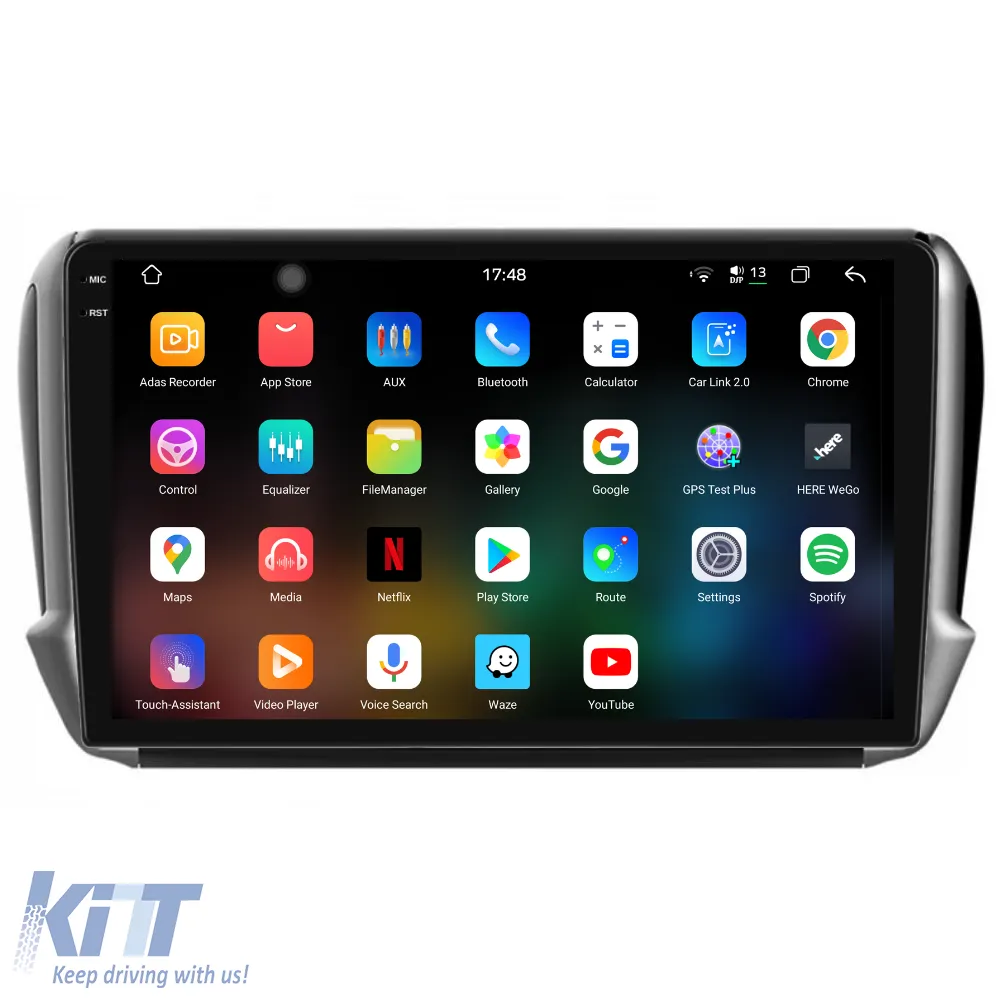 Dedicated Navigation suitable for Peugeot 2008 (2013 - 2018), 2K, 12Gb RAM, 256Gb Storage, Android Auto, Carplay