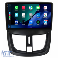 Dedicated Navigation suitable for Peugeot 207 (2006 - 2015), 2K, 4Gb RAM, 64Gb Storage, Android Auto, Carplay