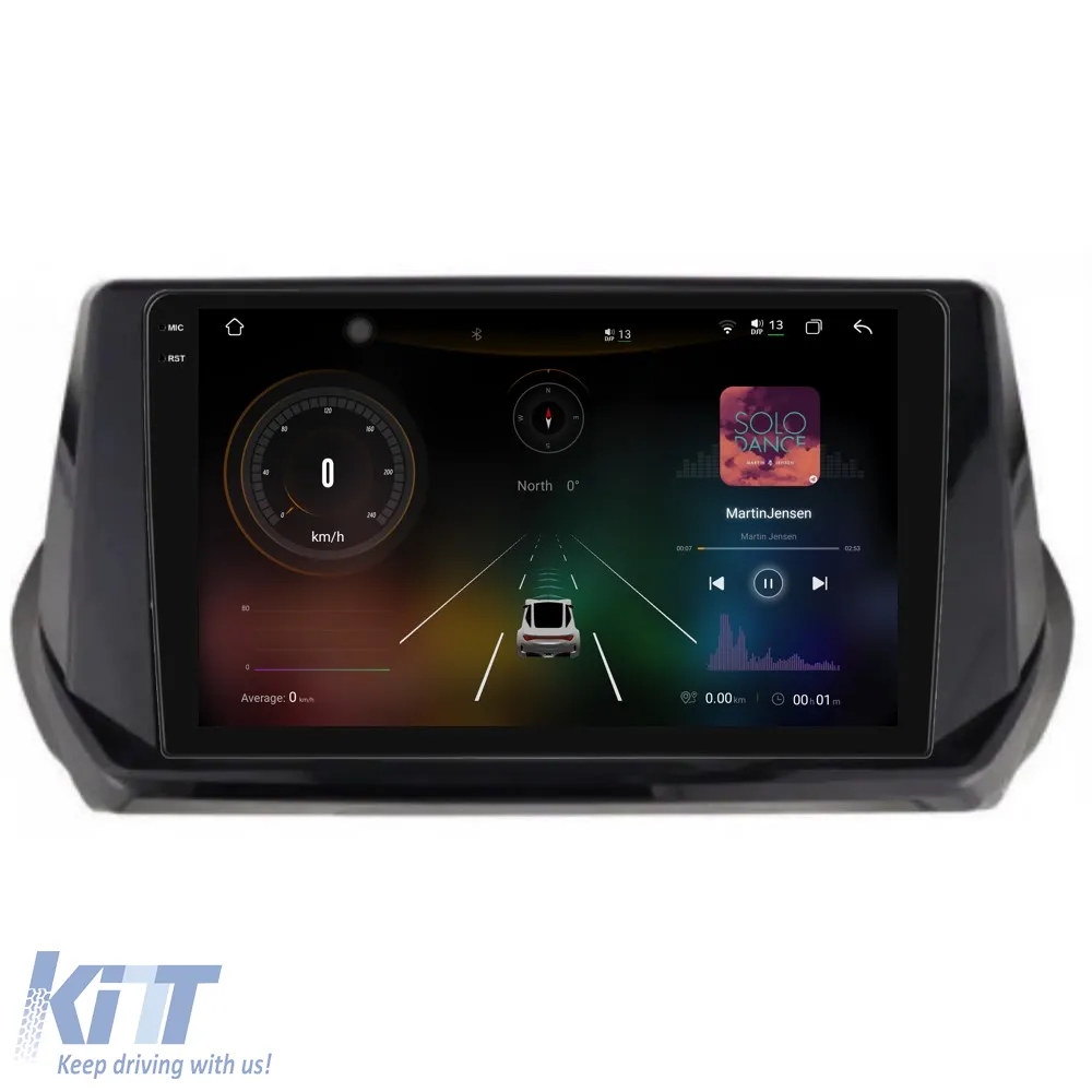 Dedicated Navigation suitable for Peugeot 208 (2019 - 2024), 2K, 12GB RAM, 256GB Storage, Android Auto, Carplay