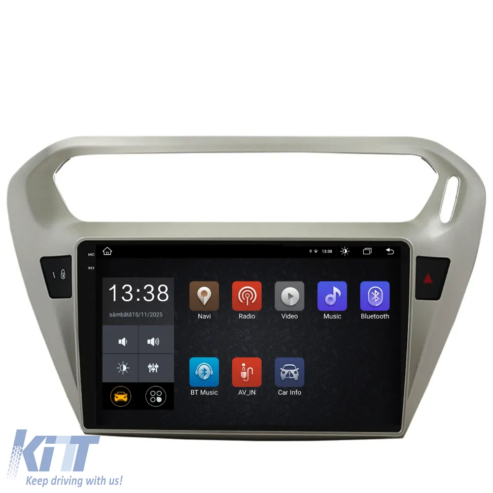 Dedicated Navigation suitable for Peugeot 301 (2013 - 2018), 2K, 4Gb RAM, 64Gb Storage, Android Auto, Carplay