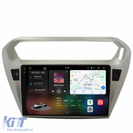 Dedicated Navigation suitable for Peugeot 301 (2013 - 2018), 2K, 12Gb RAM, 256Gb Storage, Android Auto, Carplay