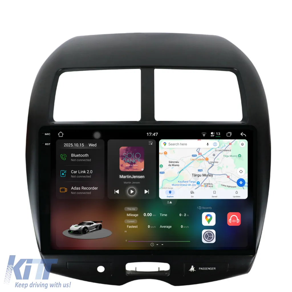 Dedicated Navigation suitable for Peugeot 4008 (2012 - 2019), 2K, 12GB RAM, 256GB Storage, Android Auto, Carplay