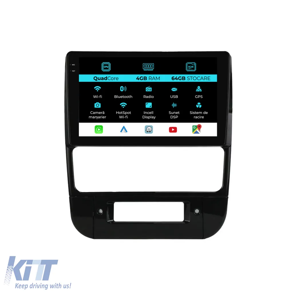 Dedicated Navigation suitable for Peugeot 406 (1998-2004), QuadCore, 9 Inch, 4Gb Ram, 64Gb Storage, Android Auto, Carplay