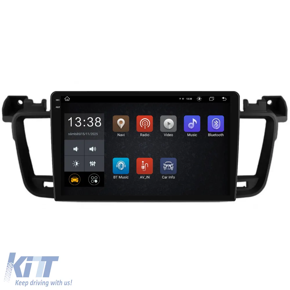 Dedicated Navigation suitable for Peugeot 508 (2010 - 2018), 2K, 4Gb RAM, 64Gb Storage, Android Auto, Carplay