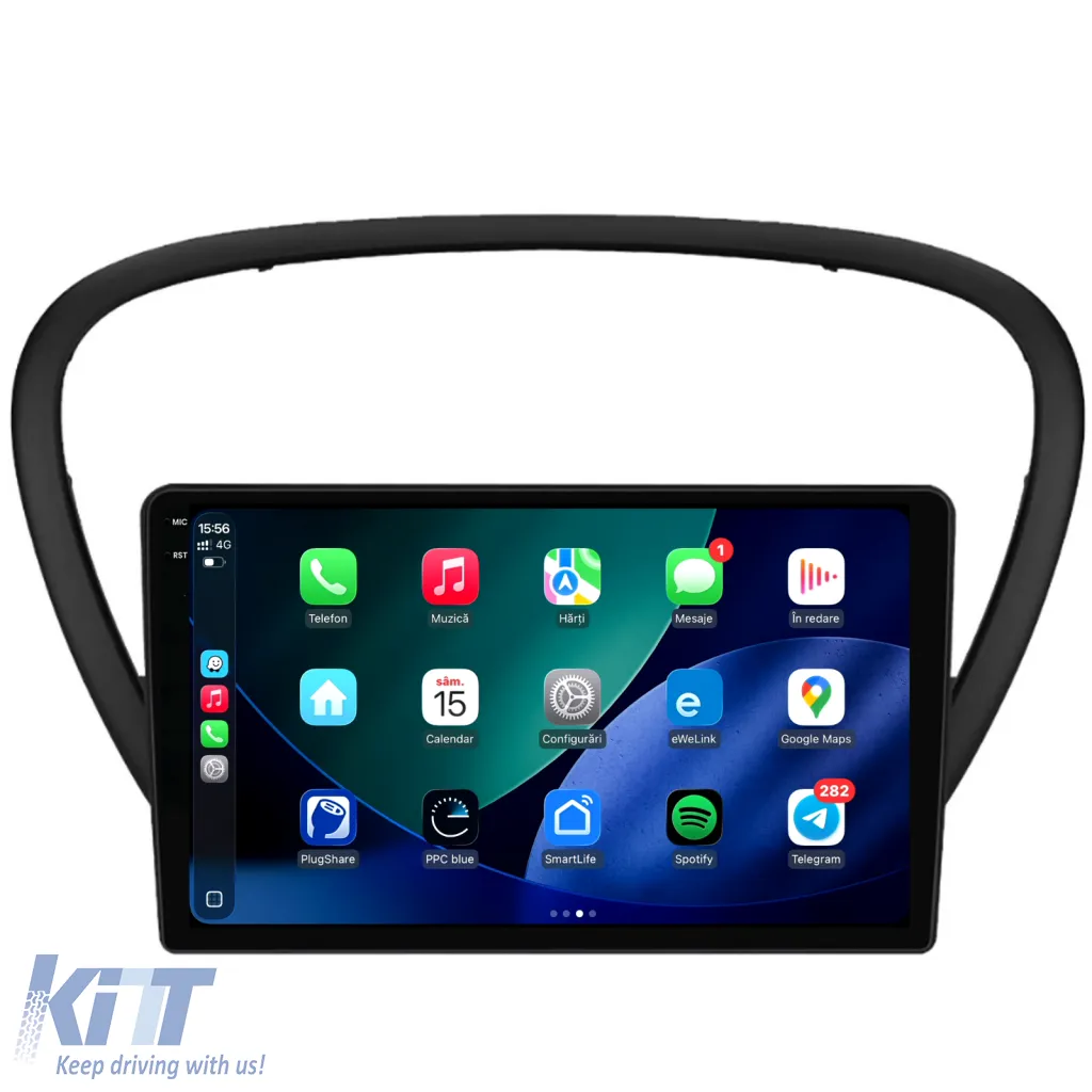 Dedicated Navigation suitable for Peugeot 607 (2004 - 2011), 2K, 4GB RAM, 64GB Storage, Android Auto, Carplay