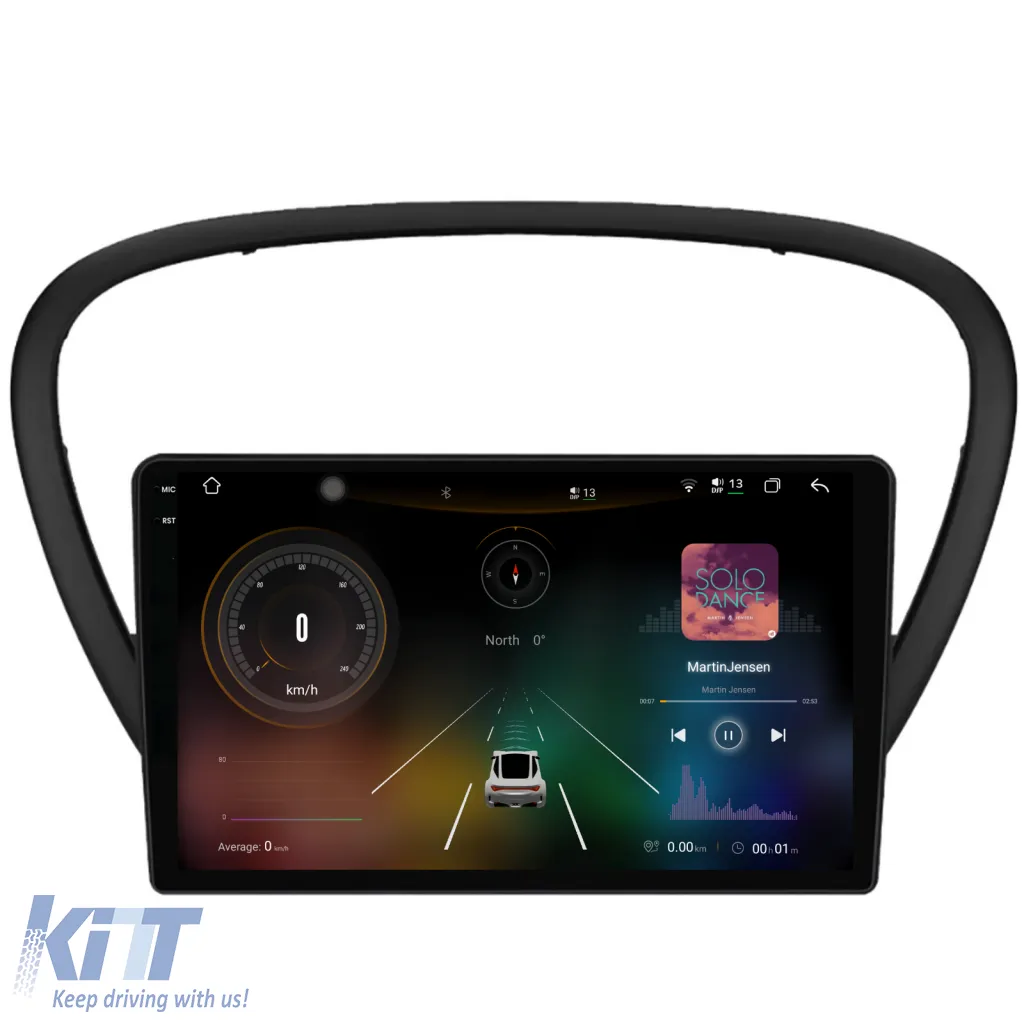 Dedicated Navigation suitable for Peugeot 607 (2004 - 2011), 2K, 12Gb RAM, 256Gb Storage, Android Auto, Carplay