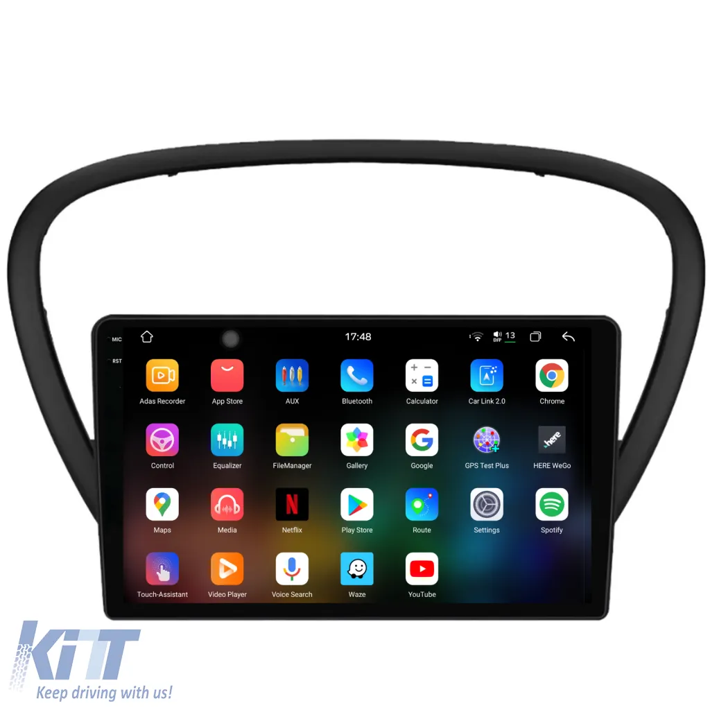 Dedicated Navigation suitable for Peugeot 607 (2004 - 2011), 2K, 12Gb RAM, 256Gb Storage, Android Auto, Carplay