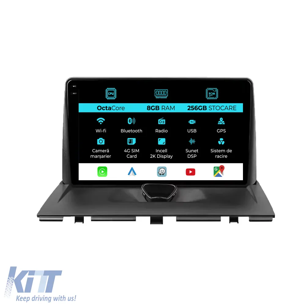 Dedicated Navigation suitable for Peugeot Expert (2007 - 2016), 2K, 8GB RAM, 256GB Storage, Android Auto, Carplay