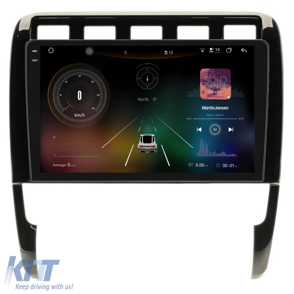 Dedicated Navigation suitable for Porsche Cayenne (2002-2010), 2K, 12GB RAM, 256GB Storage, Android Auto, Carplay
