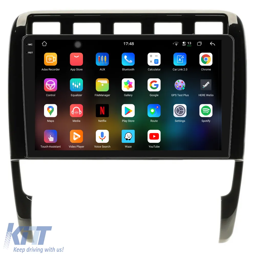 Dedicated Navigation suitable for Porsche Cayenne (2002-2010), 2K, 12GB RAM, 256GB Storage, Android Auto, Carplay