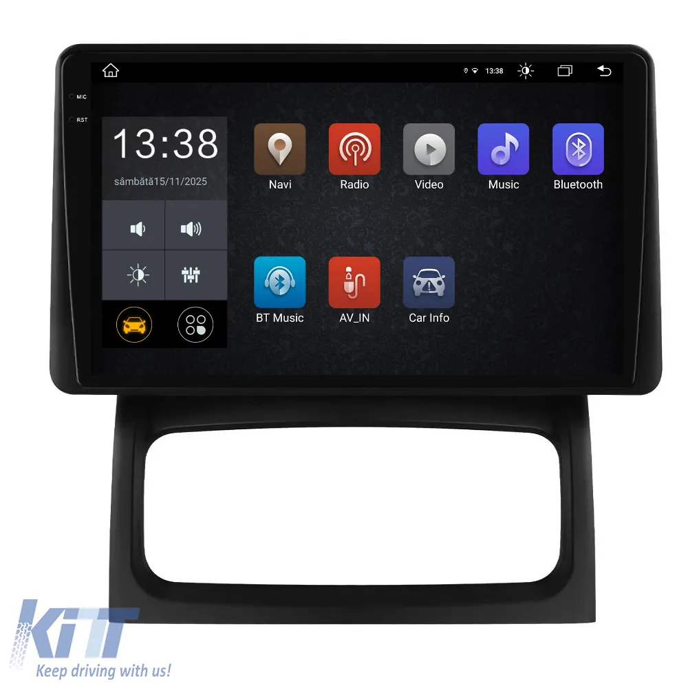 Dedicated Navigation suitable for Renault Clio 2 (1998-2012), 2K, 8GB RAM, 256GB Storage, Android Auto, Carplay