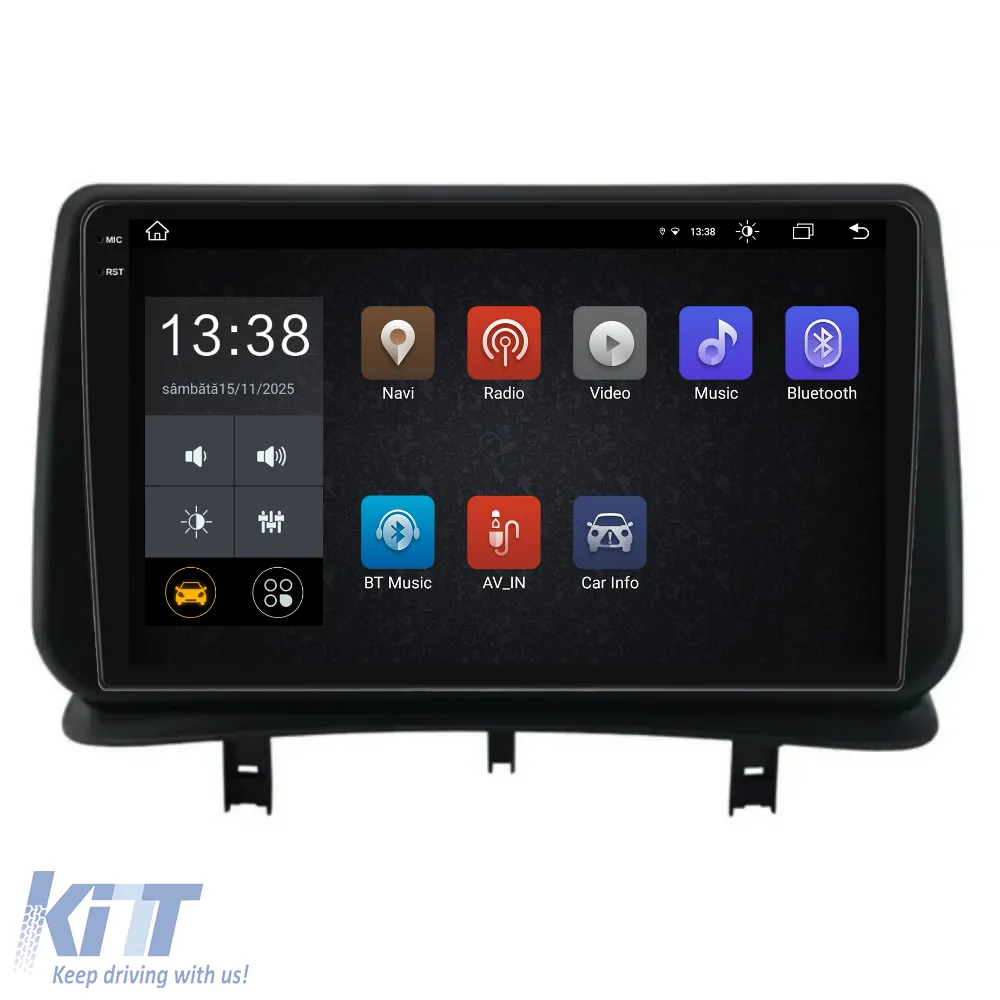 Dedicated Navigation suitable for Renault Clio 3 (2005 - 2014), 2K, 8Gb RAM, 256Gb Storage, Android Auto, Carplay