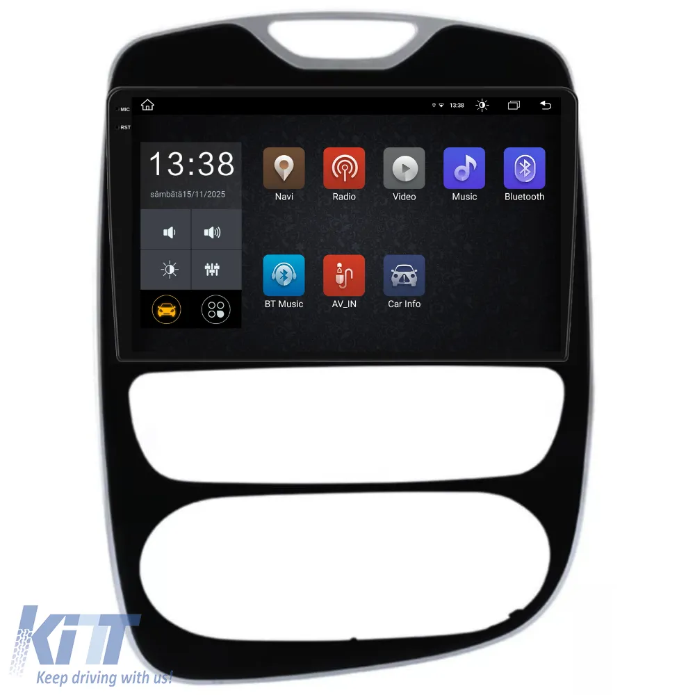 Dedicated Navigation suitable for Renault Clio 4 (2012 - 2019), 2K, 8Gb RAM, 256Gb Storage, Android Auto, Carplay