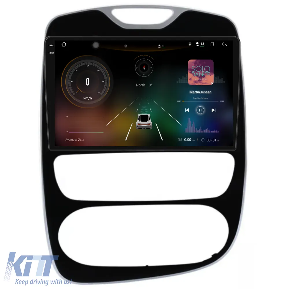 Dedicated Navigation suitable for Renault Clio 4 (2012 - 2019), 2K, 12Gb RAM, 256Gb Storage, Android Auto, Carplay