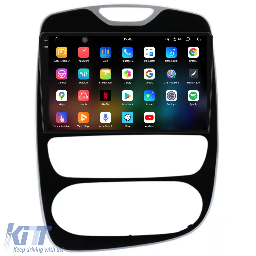 Dedicated Navigation suitable for Renault Clio 4 (2012 - 2019), 2K, 12Gb RAM, 256Gb Storage, Android Auto, Carplay