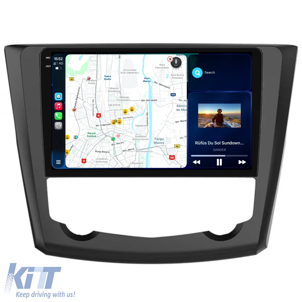 Dedicated Navigation suitable for Renault Kadjar (2015 - 2017), 2K, 4Gb RAM, 64Gb Storage, Android Auto, Carplay