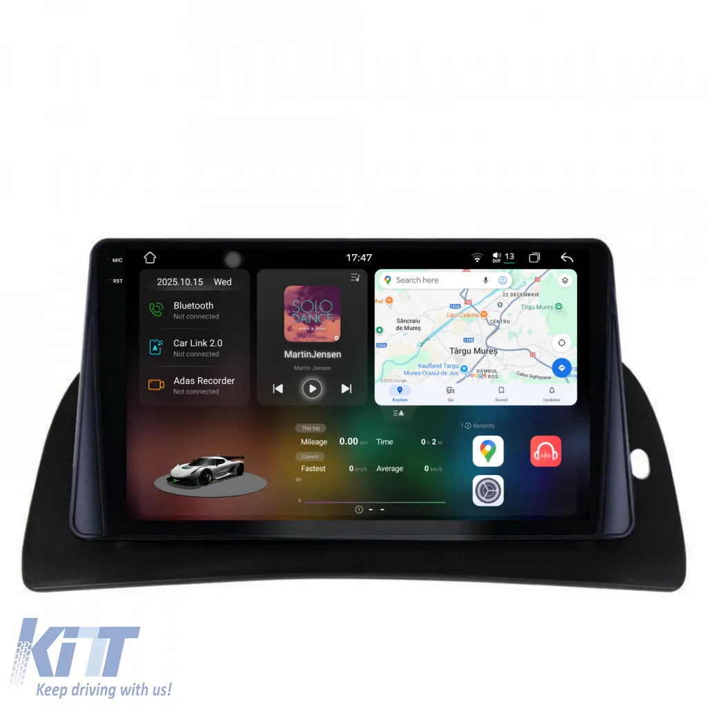 Dedicated Navigation suitable for Renault Kangoo (2015-2020), 2K, 12Gb RAM, 256Gb Storage, Android Auto, Carplay