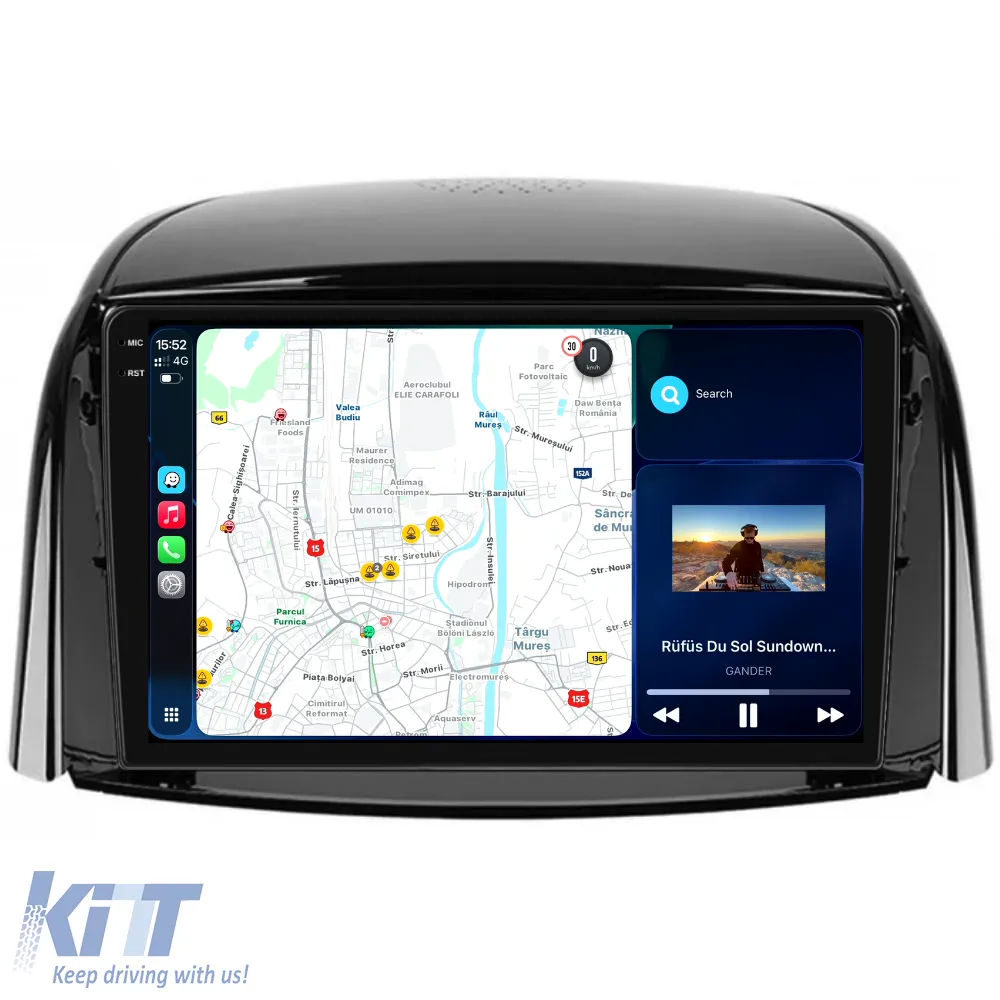 Dedicated Navigation suitable for Renault Koleos (2008 - 2016), 2K, 8GB RAM, 256GB Storage, Android Auto, Carplay