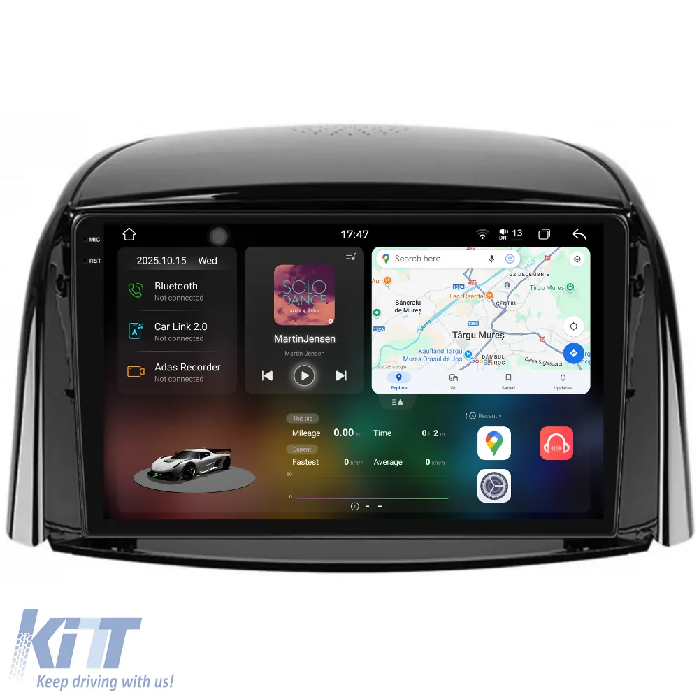 Dedicated Navigation suitable for Renault Koleos (2008 - 2016), 2K, 12Gb RAM, 256Gb Storage, Android Auto, Carplay