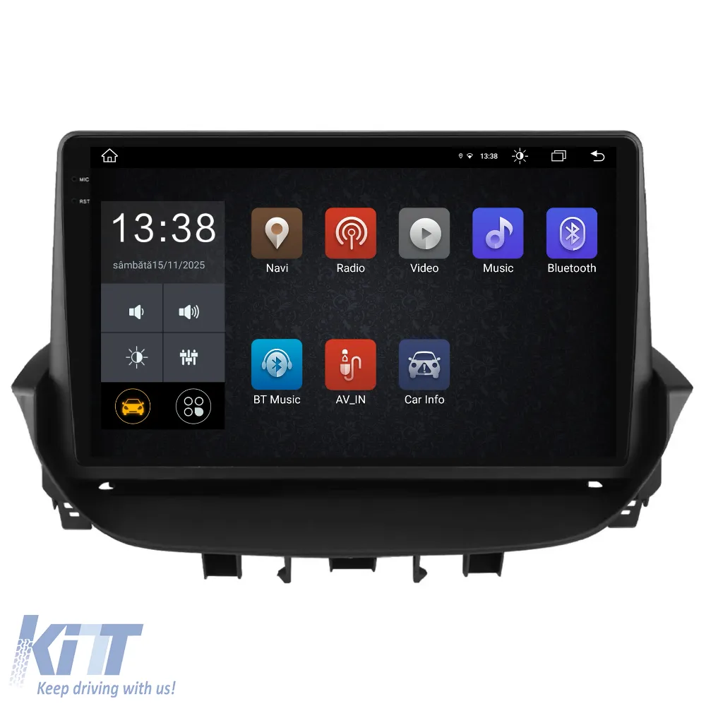 Dedicated Navigation suitable for Renault Laguna (2001 - 2007), 2K, 8Gb RAM, 256Gb Storage, Android Auto, Carplay