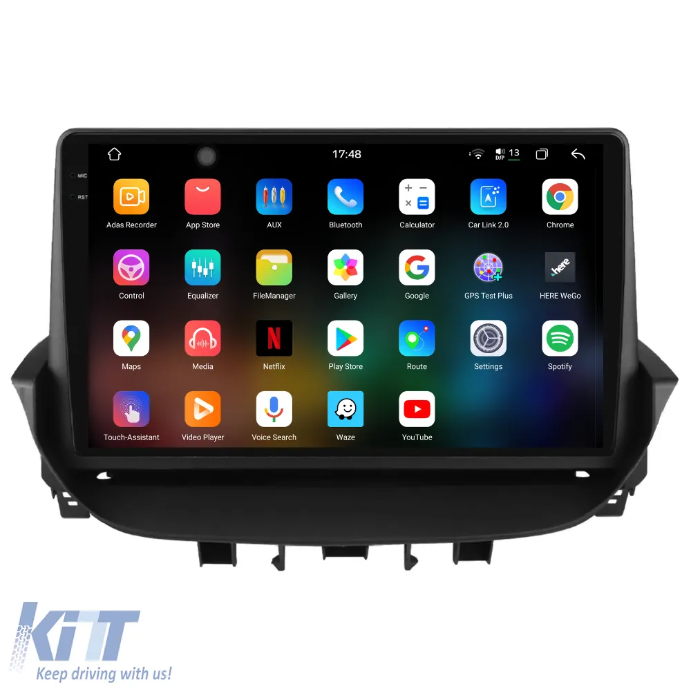 Dedicated Navigation suitable for Renault Laguna (2001 - 2007), 2K, 12Gb RAM, 256Gb Storage, Android Auto, Carplay