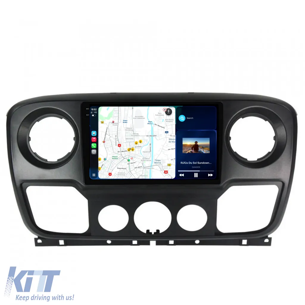Dedicated Navigation suitable for Renault Master (2010 - 2021), 2K, 8Gb RAM, 256Gb Storage, Android Auto, Carplay