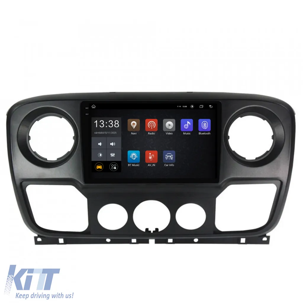 Dedicated Navigation suitable for Renault Master (2010 - 2021), 2K, 8Gb RAM, 256Gb Storage, Android Auto, Carplay