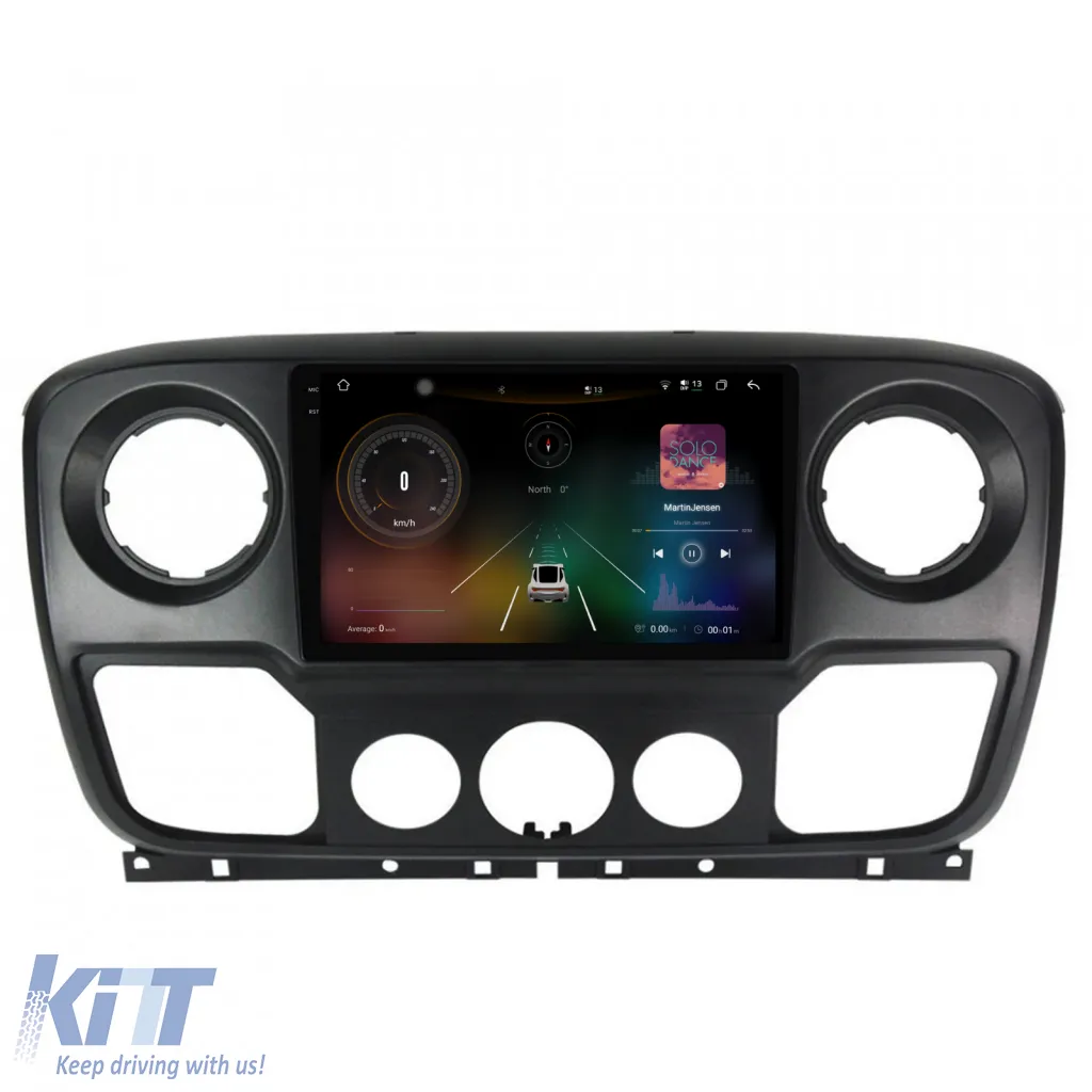 Dedicated Navigation suitable for Renault Master (2010 - 2021), 2K, 12Gb RAM, 256Gb Storage, Android Auto, Carplay
