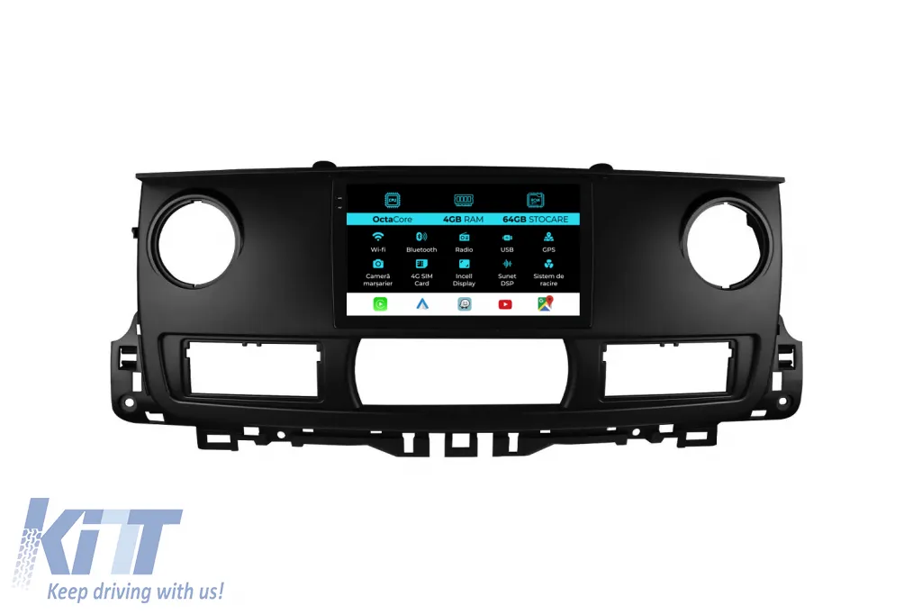 Dedicated Navigation suitable for Renault Master (2004 - 2010), 10 Inch, 4Gb Ram, 64Gb Storage, Android Auto, Carplay