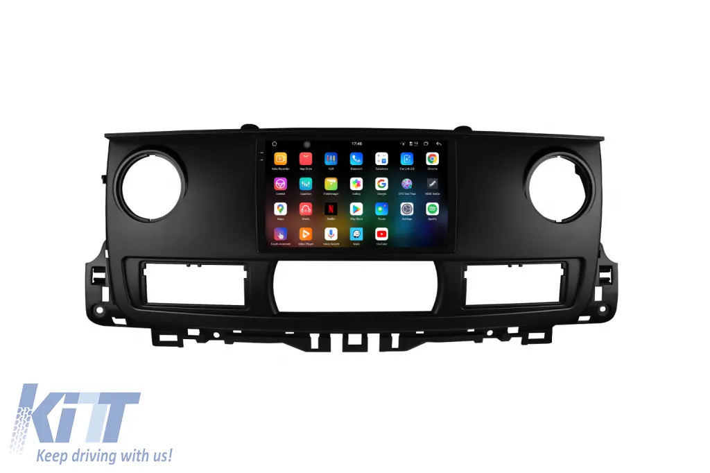 Dedicated Navigation suitable for Renault Master (2004 - 2010), 2K, 12Gb RAM, 256Gb Storage, Android Auto, Carplay