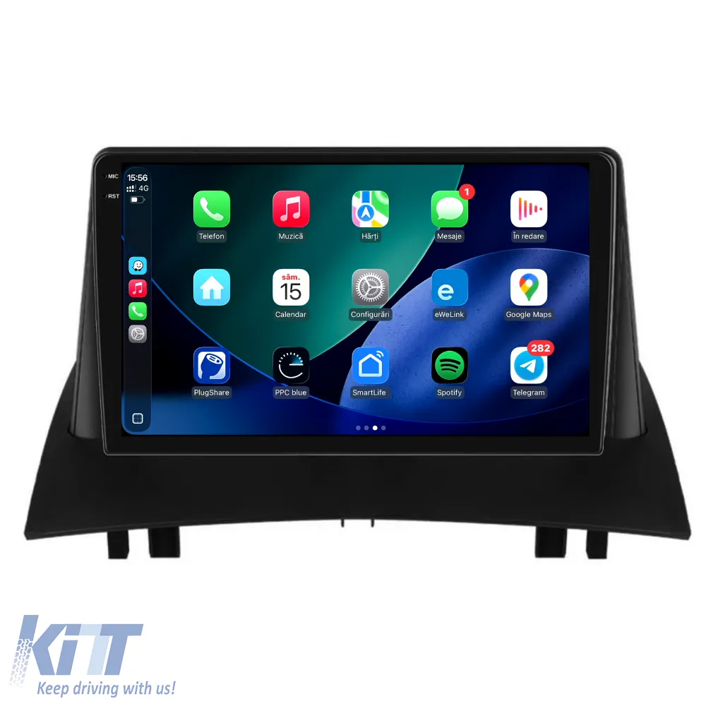 Dedicated Navigation suitable for Renault Megane 2 (2002 - 2009), 2K, 4Gb RAM, 64Gb Storage, Android Auto, Carplay