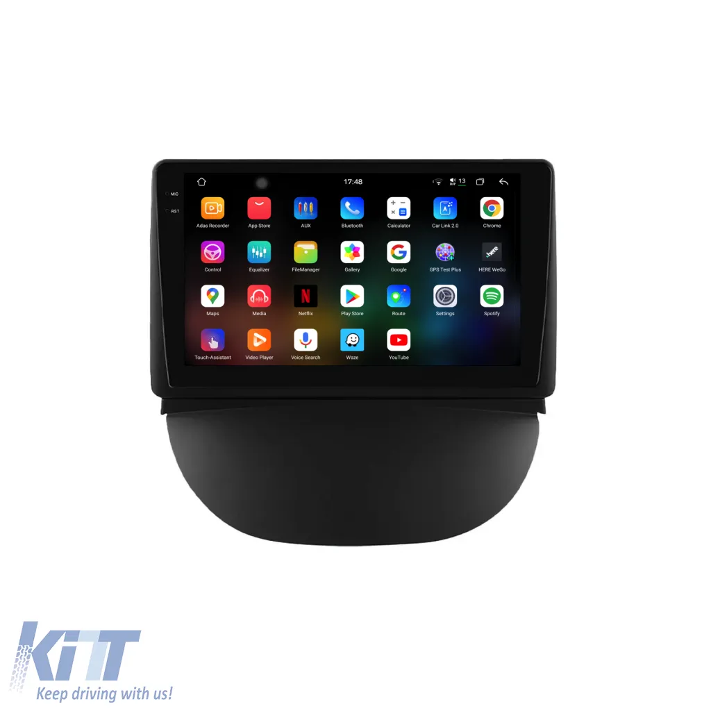 Dedicated Navigation suitable for Renault Symbol (2003 - 2008), 2K, 12Gb RAM, 256Gb Storage, Android Auto, Carplay
