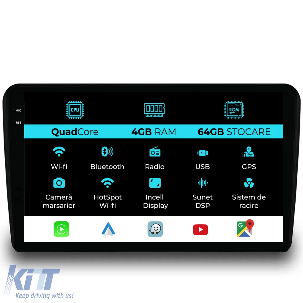 Dedicated Navigation suitable for Renault Trafic (2010 - 2014), QuadCore, 10 Inch, 4Gb Ram, 64Gb Storage, Android Auto, Carplay