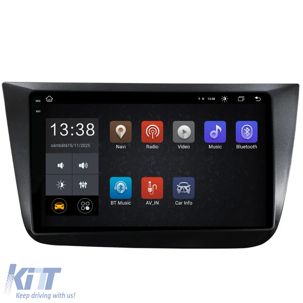 Dedicated Navigation suitable for Seat Altea (2004 - 2015), 2K, 8Gb RAM, 256Gb Storage, Android Auto, Carplay