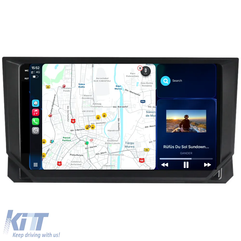 Dedicated Navigation suitable for Seat Ibiza (2017 - 2025), 2K, 12Gb RAM, 256Gb Storage, Android Auto, Carplay