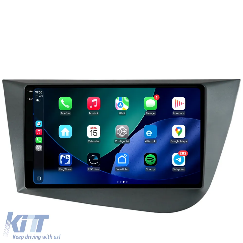 Dedicated Navigation suitable for Seat Leon (2005 - 2012), 2K, 4Gb RAM, 64Gb Storage, Android Auto, Carplay
