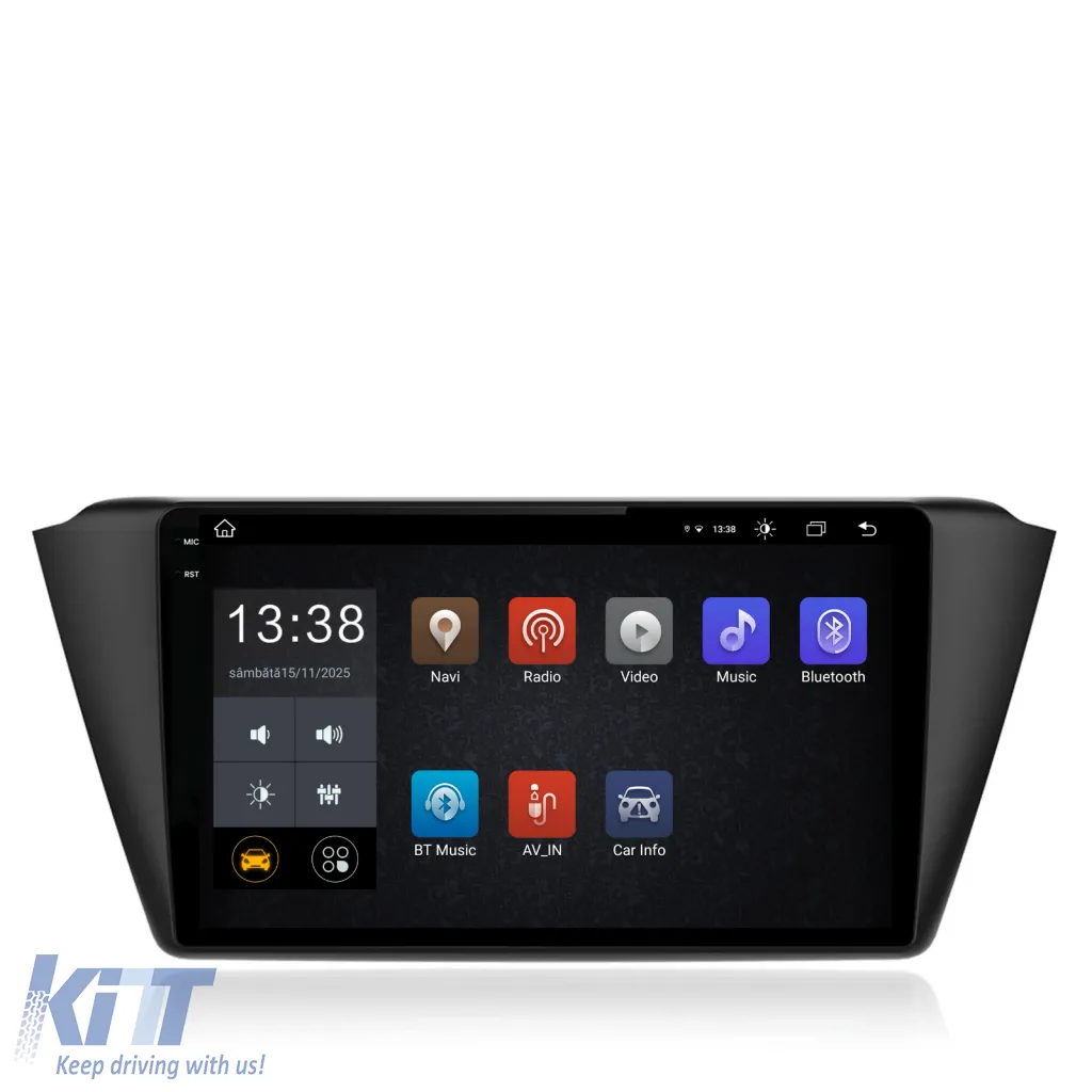 Dedicated Navigation suitable for Skoda Fabia (2014 - 2019), 2K, 8Gb RAM, 256Gb Storage, Android Auto, Carplay