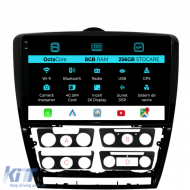 Dedicated Navigation suitable for Skoda Octavia 2 (2004 - 2013), 2K, 8Gb RAM, 256Gb Storage, Android Auto, Carplay