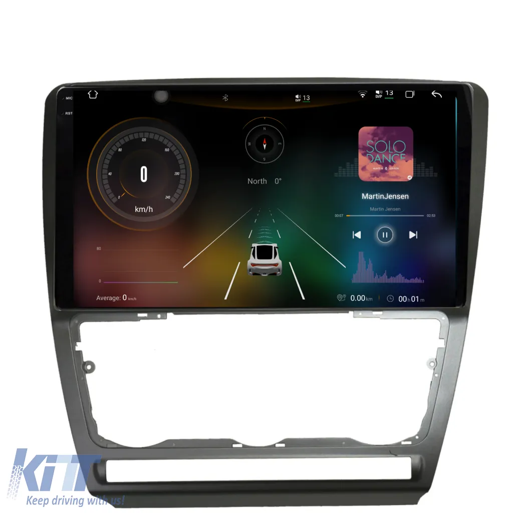 Dedicated Navigation suitable for Skoda Octavia 2 (2004 - 2013), 2K, 12Gb RAM, 256Gb Storage, Android Auto, Carplay