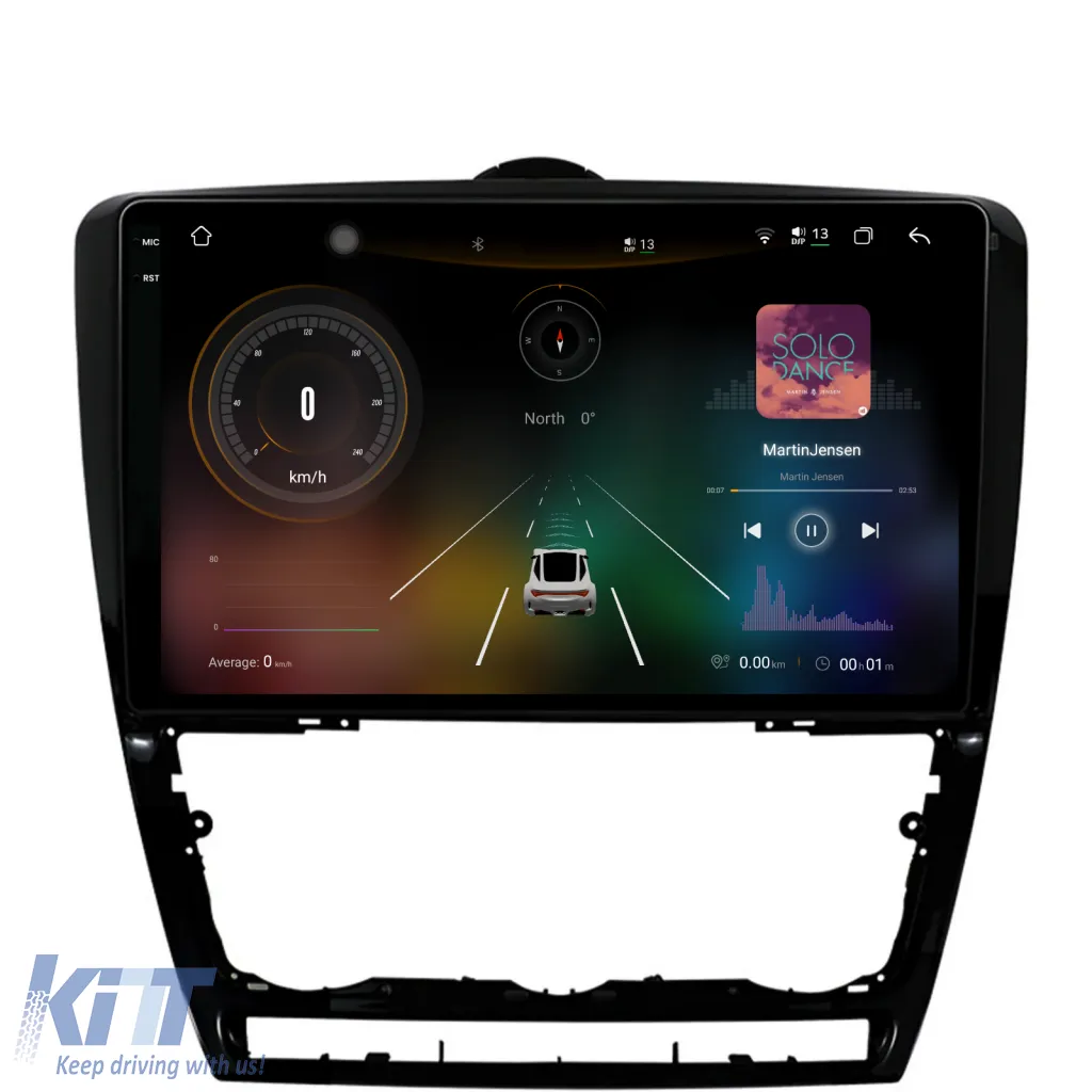Dedicated Navigation suitable for Skoda Octavia 2 (2004 - 2013), 2K, 12Gb RAM, 256Gb Storage, Android Auto, Carplay