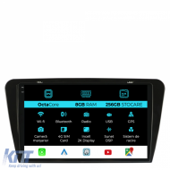 Dedicated Navigation suitable for Skoda Octavia 3 (2013 - 2018), 2K, 8Gb RAM, 256Gb Storage, Android Auto, Carplay