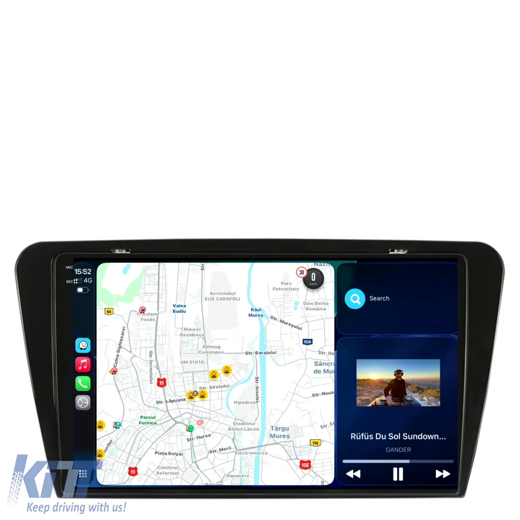 Dedicated Navigation suitable for Skoda Octavia 3 (2013 - 2018), 2K, 8Gb RAM, 256Gb Storage, Android Auto, Carplay